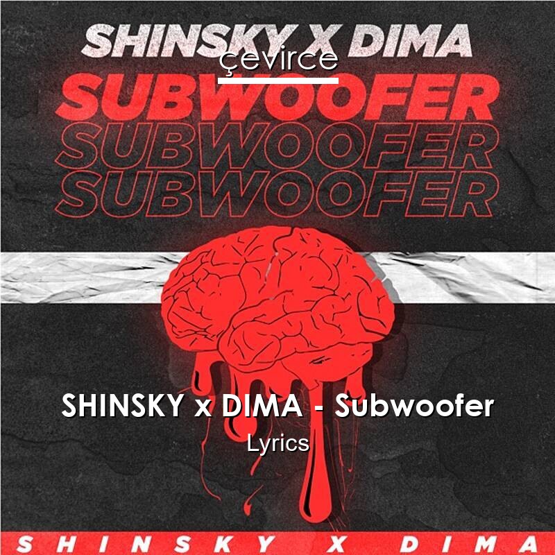 Shinsky X Dima Subwoofer Lyrics Translate Institution Cevirce