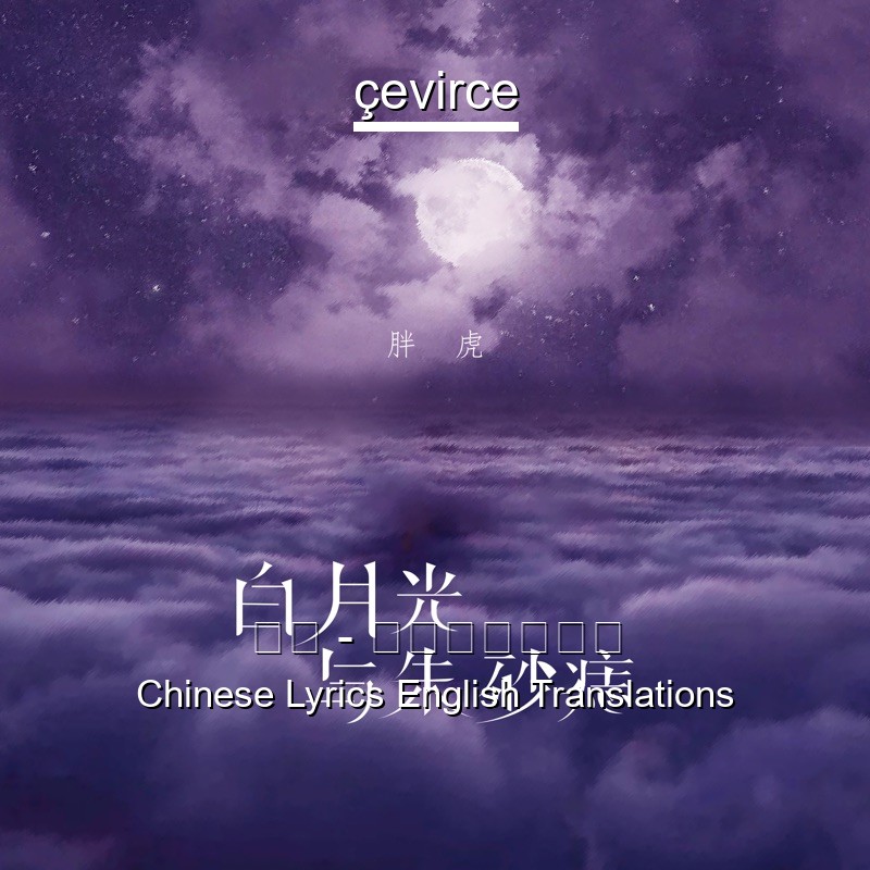 胖虎 白月光与朱砂痣chinese Lyrics English Translations Translate Institution Cevirce