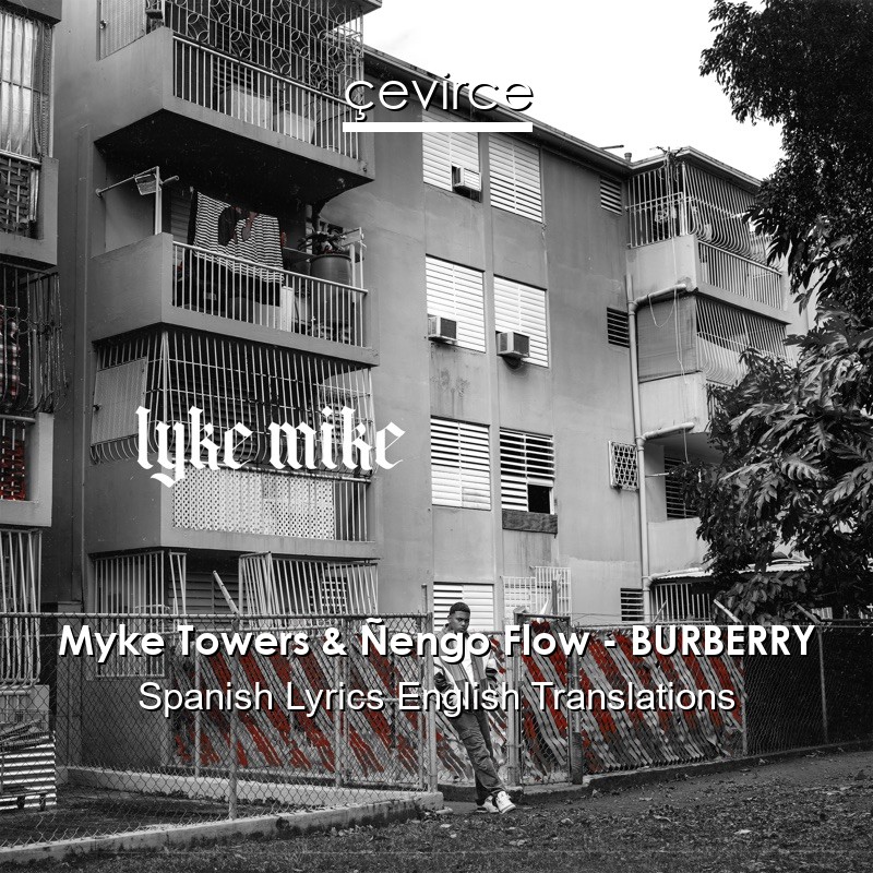 Myke Towers Nengo Flow Burberry Spanish Lyrics English Translations Translate Institution Cevirce