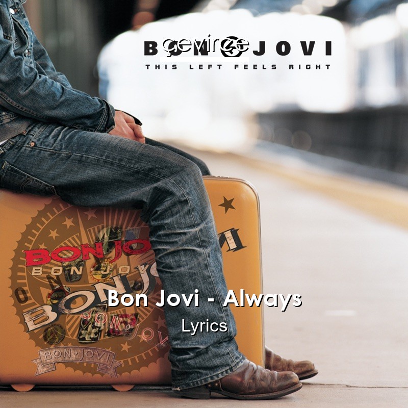 always bon jovi video with lyrics