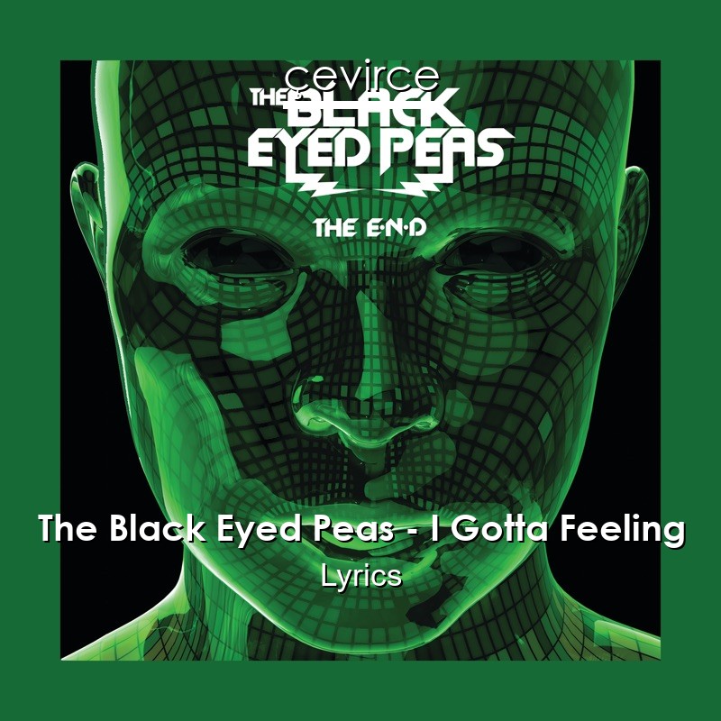 the black eyed peas i gotta feeling lyrics