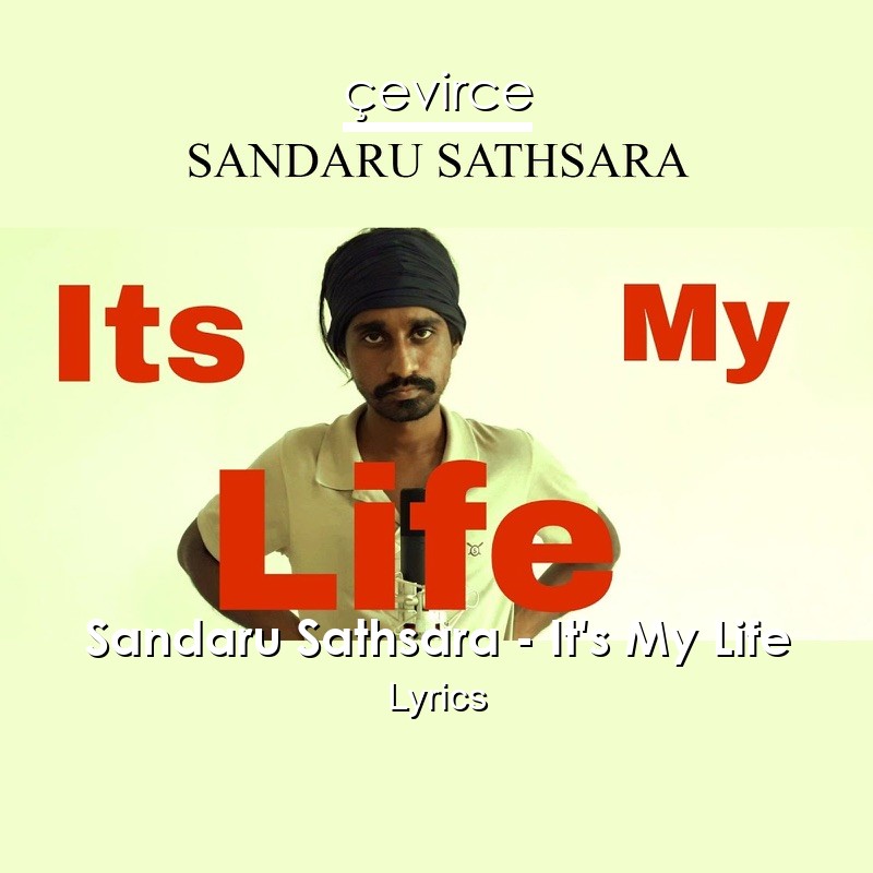 Sandaru Sathsara It S My Life Lyrics Translate Institution Cevirce