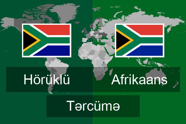  Afrikaans Tərcümə