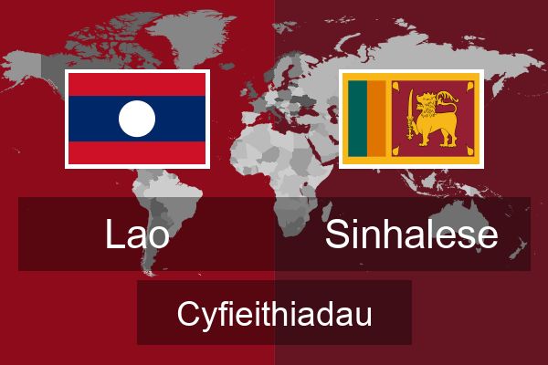  Sinhalese Cyfieithiadau