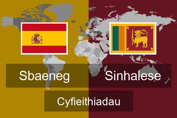  Sinhalese Cyfieithiadau