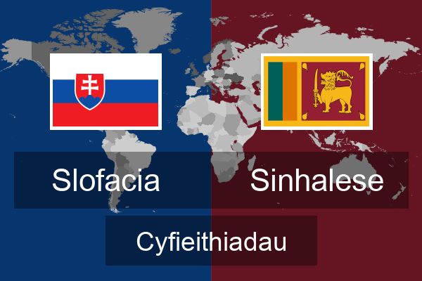  Sinhalese Cyfieithiadau