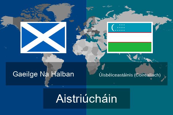  Úisbéiceastáinis (Coireallach) Aistriúcháin