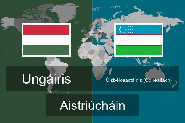  Úisbéiceastáinis (Coireallach) Aistriúcháin