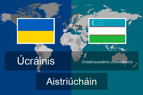  Úisbéiceastáinis (Coireallach) Aistriúcháin