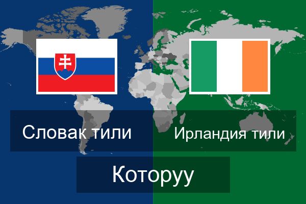  Ирландия тили Которуу