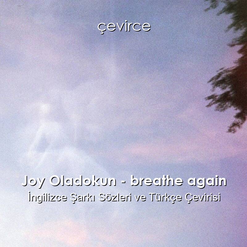 Joy Oladokun – breathe again İngilizce Şarkı Sözleri ve Türkçe Çevirisi