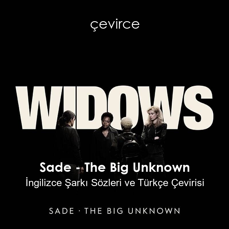 Sade – The Big Unknown İngilizce Sözleri Türkçe Anlamları