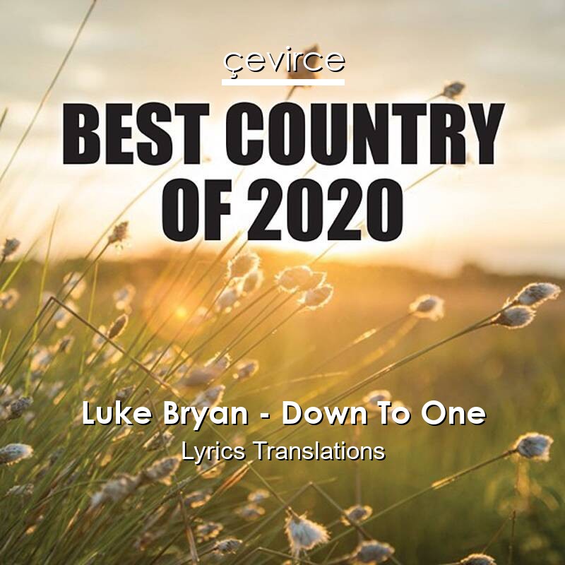 Luke Bryan – Down To One Lyrics