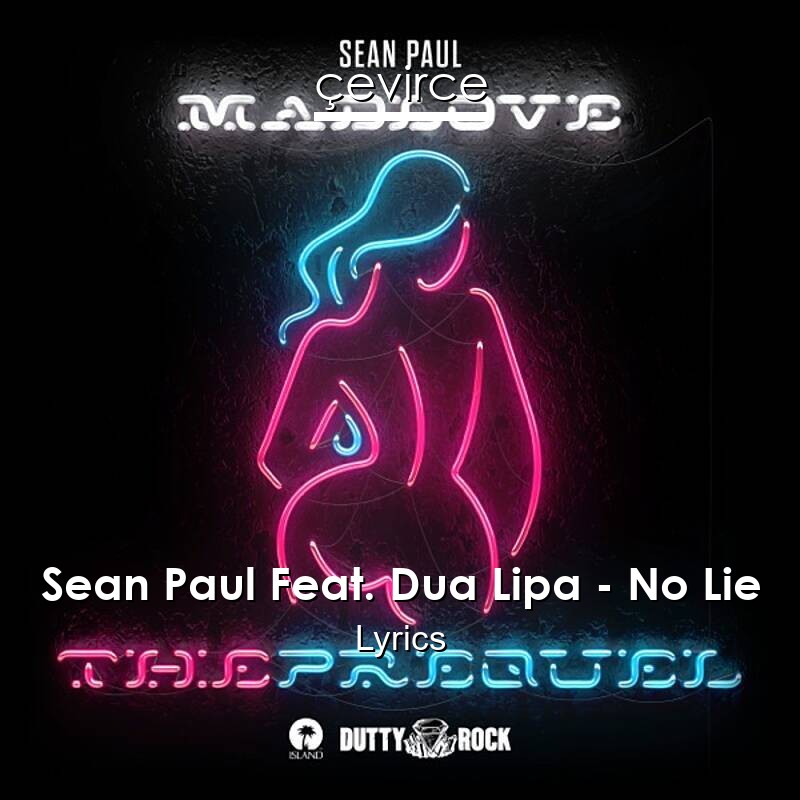 Sean Paul Feat. Dua Lipa – No Lie Lyrics