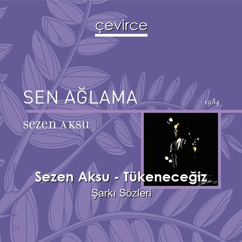 Sezen Aksu – Tükeneceğiz Şarkı Sözleri