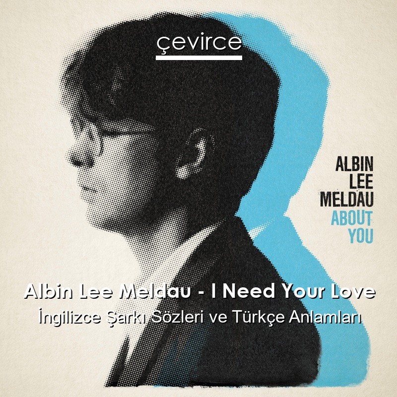 Albin Lee Meldau – I Need Your Love İngilizce Sözleri Türkçe Anlamları