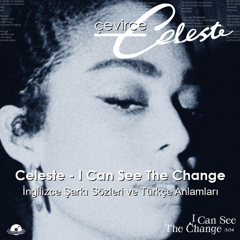 Celeste – I Can See The Change İngilizce Sözleri Türkçe Anlamları