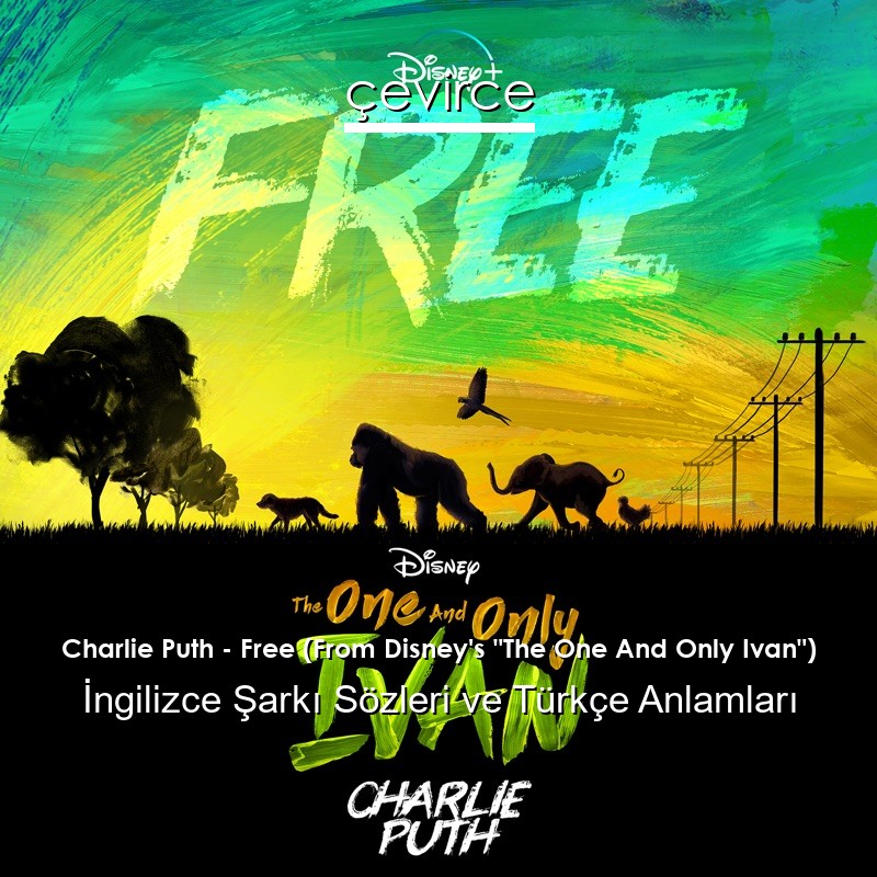 Charlie Puth – Free (From Disney’s “The One And Only Ivan”) İngilizce Sözleri Türkçe Anlamları