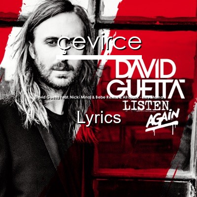 David Guetta Feat. Nicki Minaj & Bebe Rexha & Afrojack – Hey Mama Lyrics