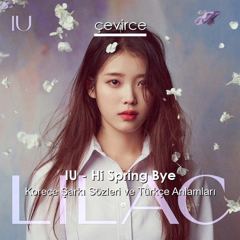 IU – Hi Spring Bye Korece Sözleri Türkçe Anlamları