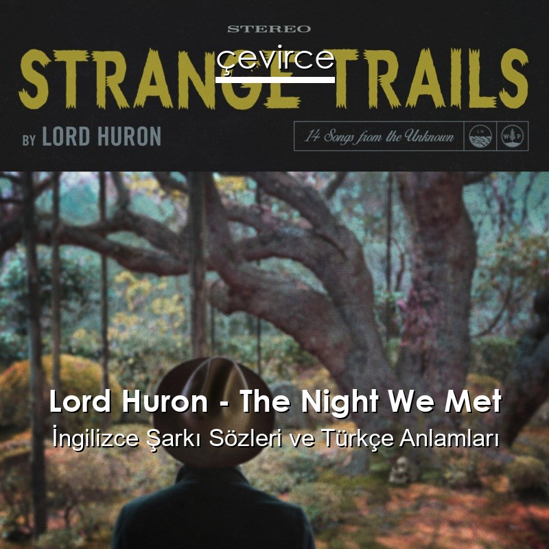 Lord Huron – The Night We Met İngilizce Sözleri Türkçe Anlamları