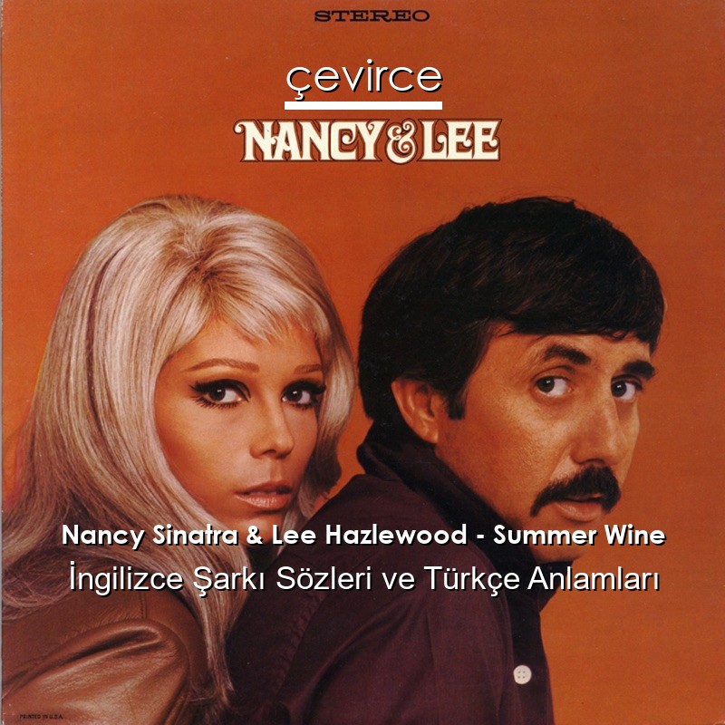 Nancy Sinatra & Lee Hazlewood – Summer Wine İngilizce Sözleri Türkçe Anlamları