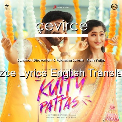 Santhosh Dhayanidhi & Rakshitha Suresh – Kutty Pattas  Lyrics English Translations