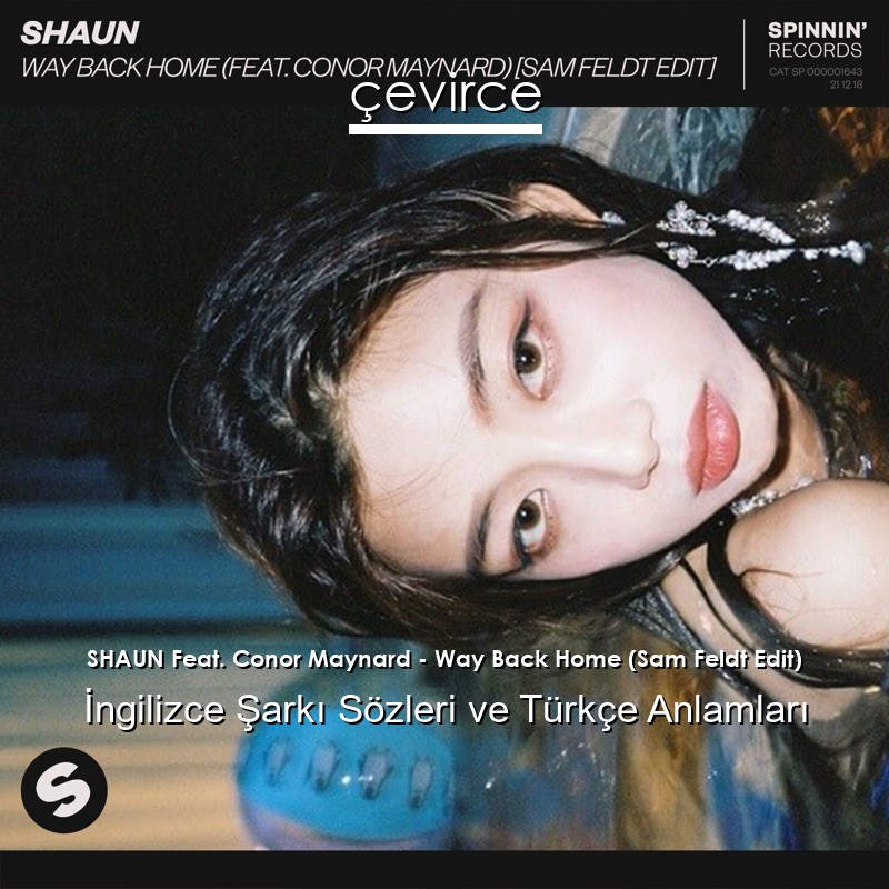 SHAUN Feat. Conor Maynard – Way Back Home (Sam Feldt Edit) İngilizce Sözleri Türkçe Anlamları