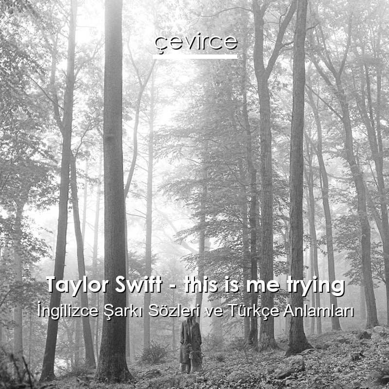 Taylor Swift – this is me trying İngilizce Sözleri Türkçe Anlamları