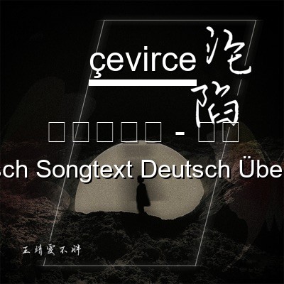 王靖雯不胖 – 沦陷 Chinesisch Songtext Deutsch Übersetzung