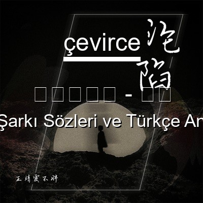 王靖雯不胖 – 沦陷 Çince Sözleri Türkçe Anlamları