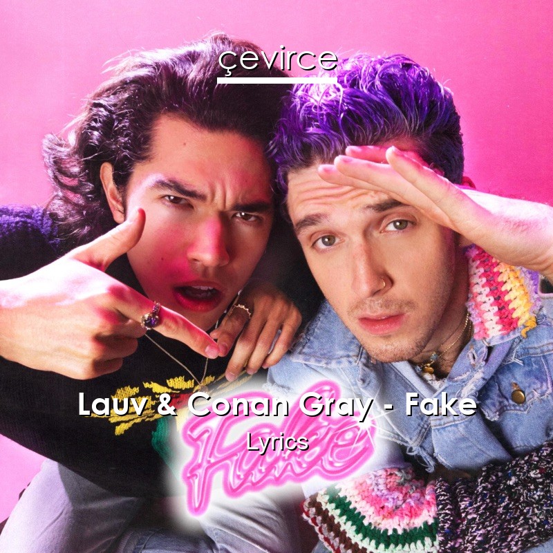 Lauv & Conan Gray – Fake Lyrics