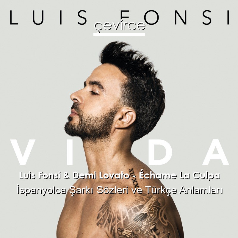 Luis Fonsi & Demi Lovato – Échame La Culpa İspanyolca Şarkı Sözleri Türkçe Anlamları