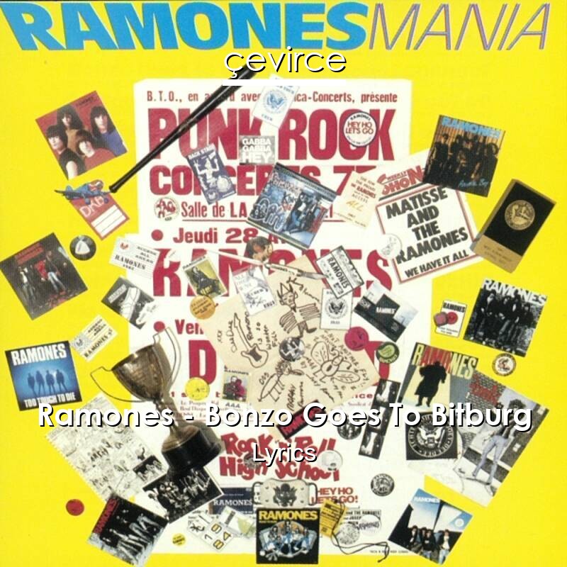 Ramones – Bonzo Goes To Bitburg Lyrics