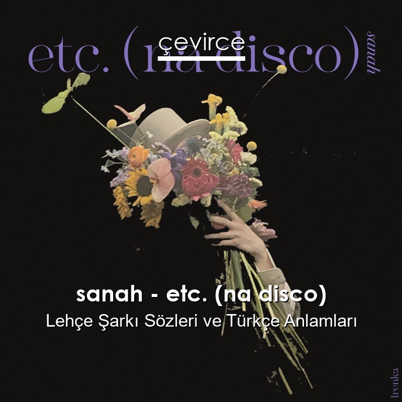 sanah – etc. (na disco) Lehçe Şarkı Sözleri Türkçe Anlamları