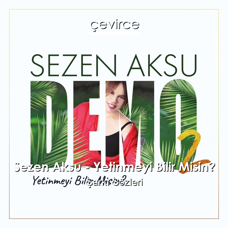 Sezen Aksu – Yetinmeyi Bilir Misin? Şarkı Sözleri