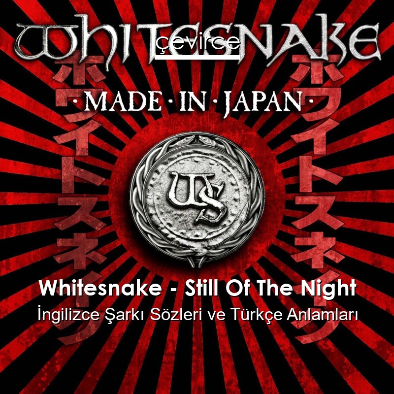 Whitesnake – Still Of The Night İngilizce Şarkı Sözleri Türkçe Anlamları