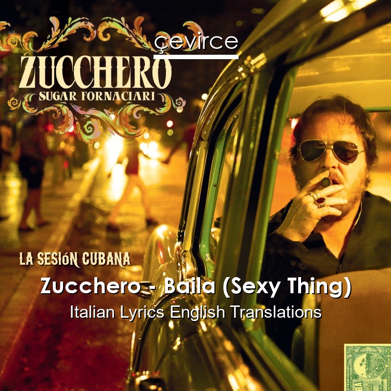 Zucchero – Baila (Sexy Thing) Italian Lyrics English Translations