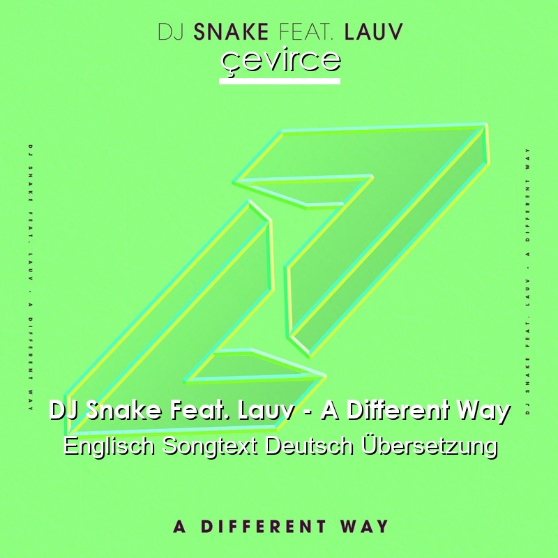 DJ Snake Feat. Lauv – A Different Way Englisch Songtext Deutsch Übersetzung