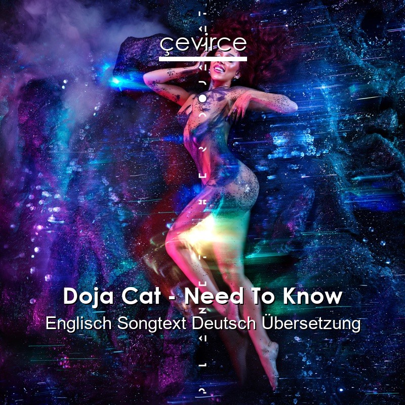 Doja Cat – Need To Know Englisch Songtext Deutsch Übersetzung