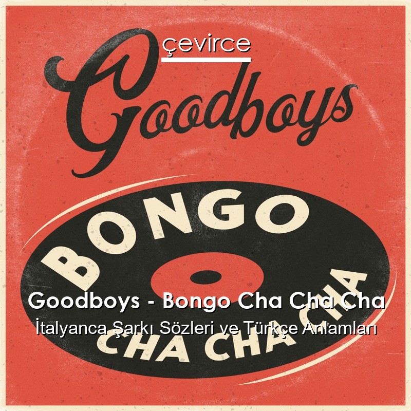 Goodboys – Bongo Cha Cha Cha İtalyanca Şarkı Sözleri Türkçe Anlamları