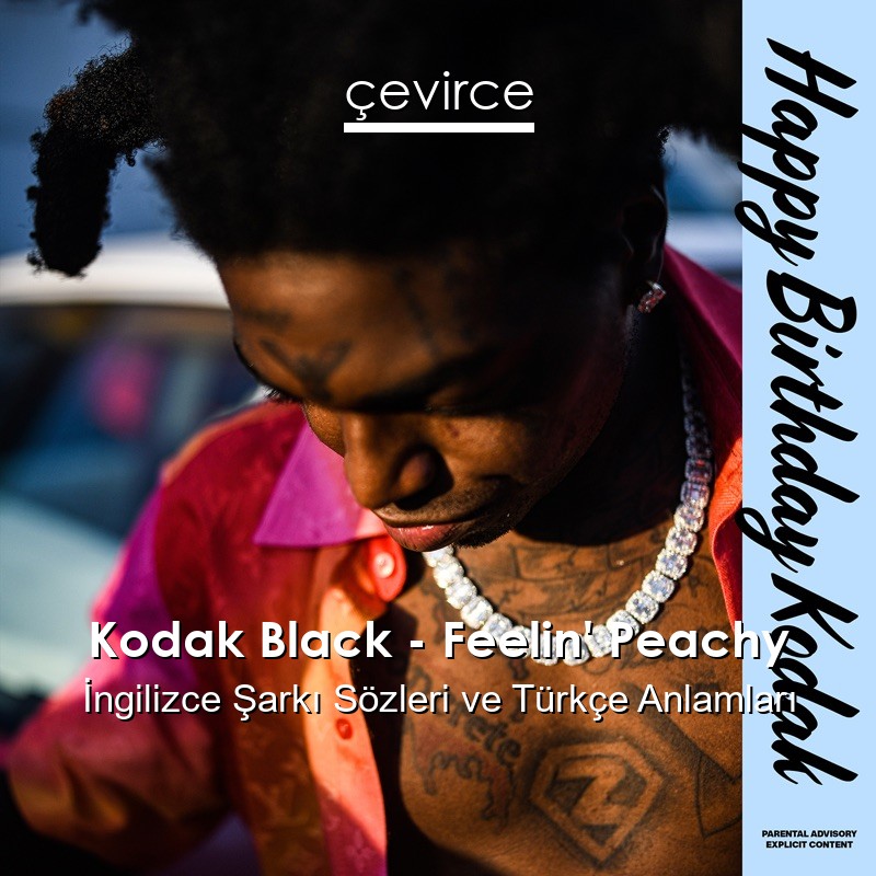 Kodak Black – Feelin’ Peachy İngilizce Şarkı Sözleri Türkçe Anlamları