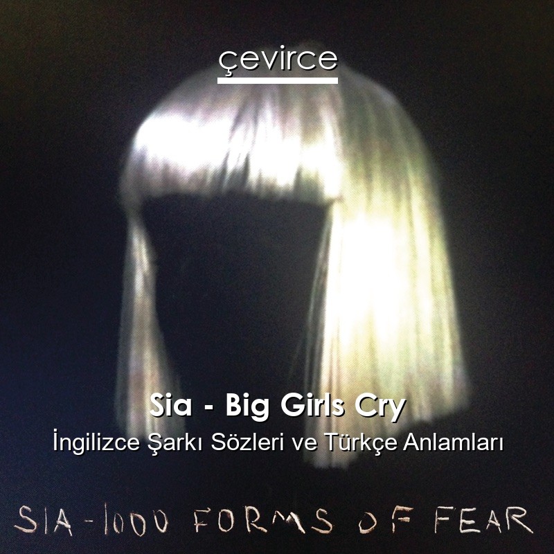 Sia – Big Girls Cry İngilizce Şarkı Sözleri Türkçe Anlamları