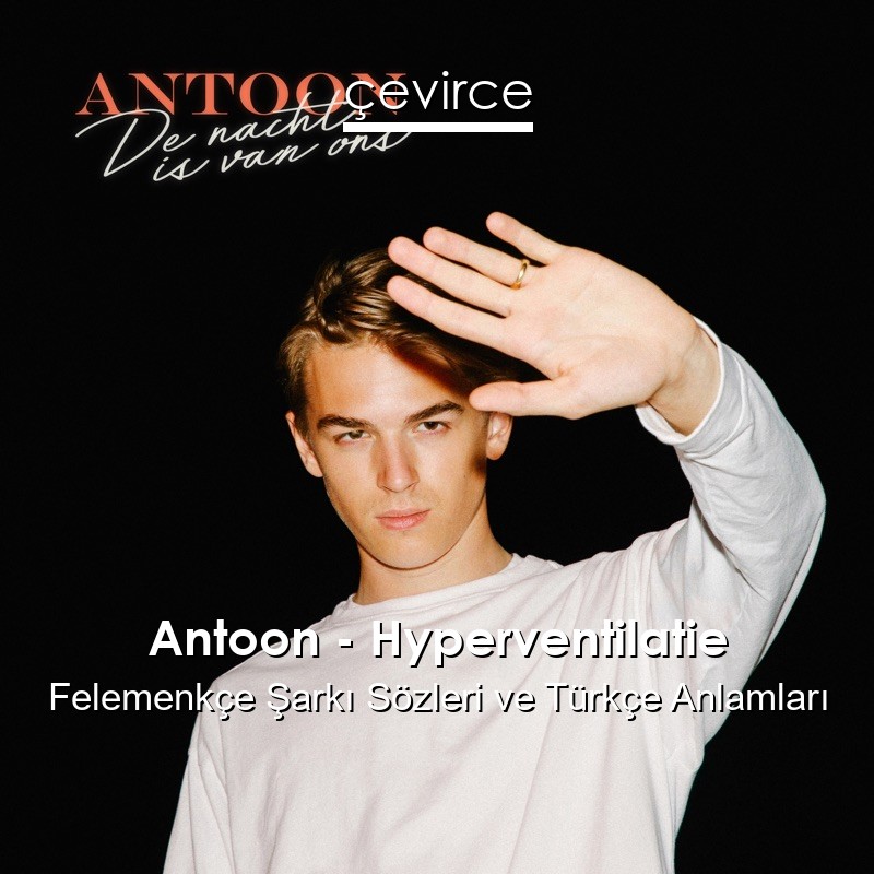 Antoon – Hyperventilatie Felemenkçe Şarkı Sözleri Türkçe Anlamları