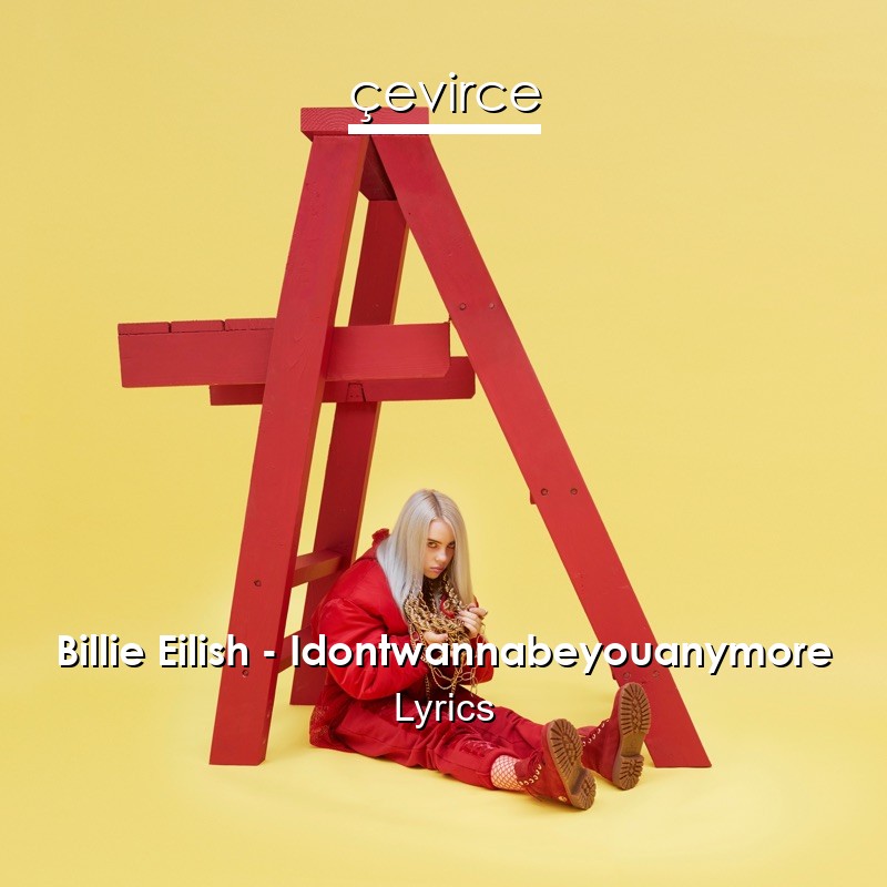 Billie Eilish – Idontwannabeyouanymore Lyrics