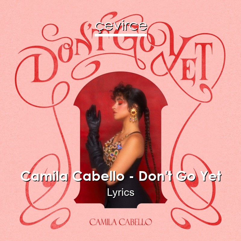 Camila Cabello – Don’t Go Yet Lyrics