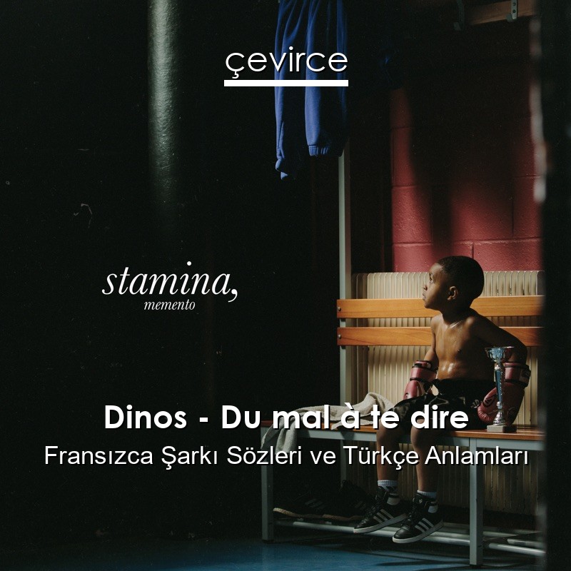 Dinos – Du mal à te dire Fransızca Şarkı Sözleri Türkçe Anlamları