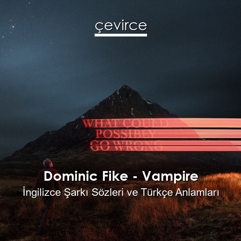 Dominic Fike – Vampire İngilizce Şarkı Sözleri Türkçe Anlamları