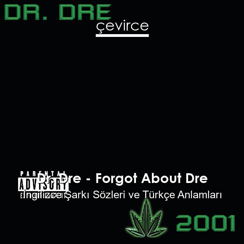 Dr. Dre – Forgot About Dre İngilizce Şarkı Sözleri Türkçe Anlamları