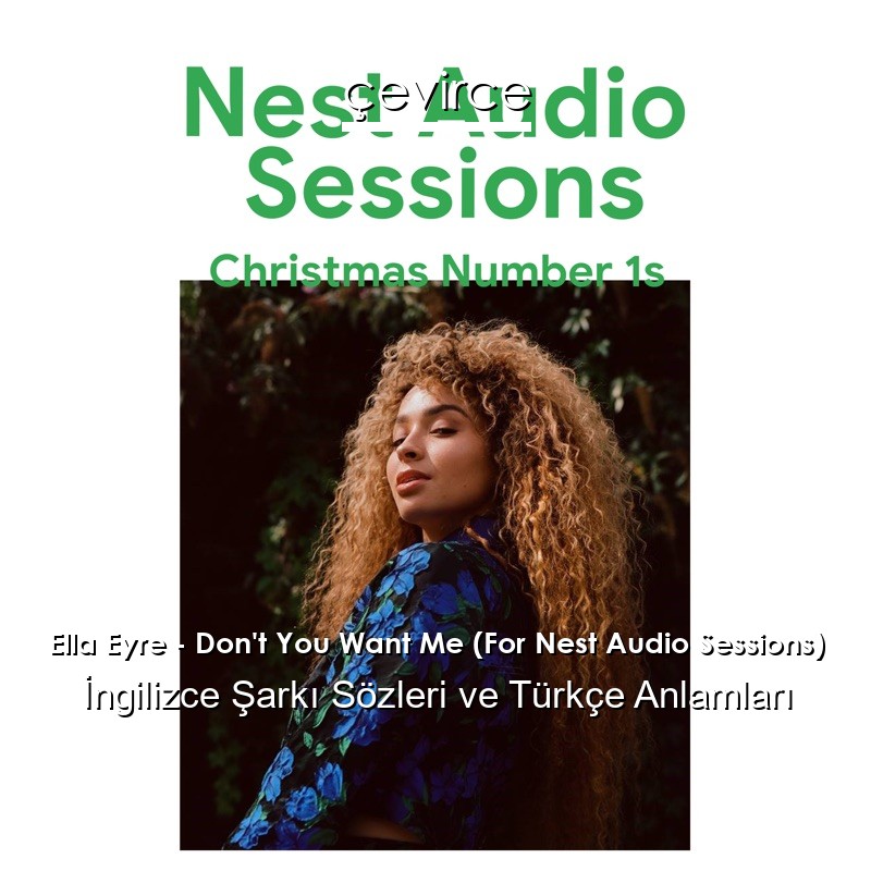 Ella Eyre – Don’t You Want Me (For Nest Audio Sessions) İngilizce Şarkı Sözleri Türkçe Anlamları